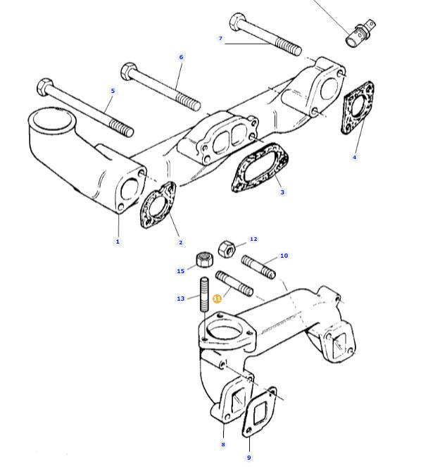 Exhaust Manifold Stud 3641787M1 - Image 2