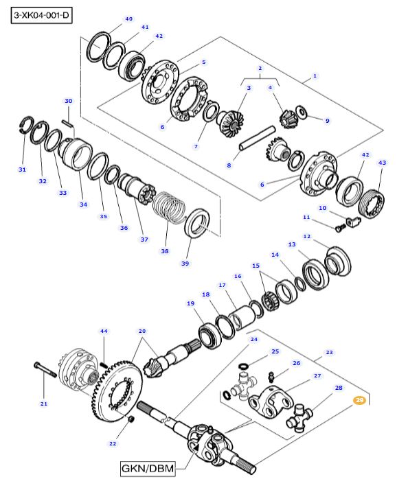 4WD Final Drive Shaft 3764011M1 - Image 2