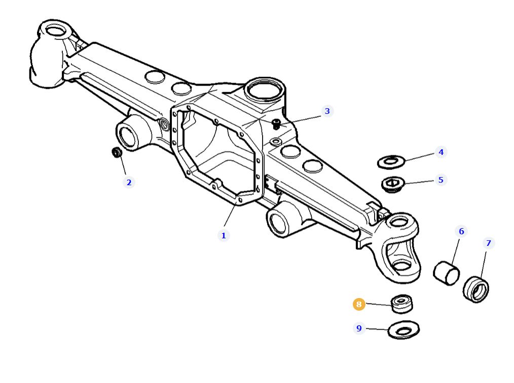 4WD Carraro Axle Bearing VA045161 - Image 3