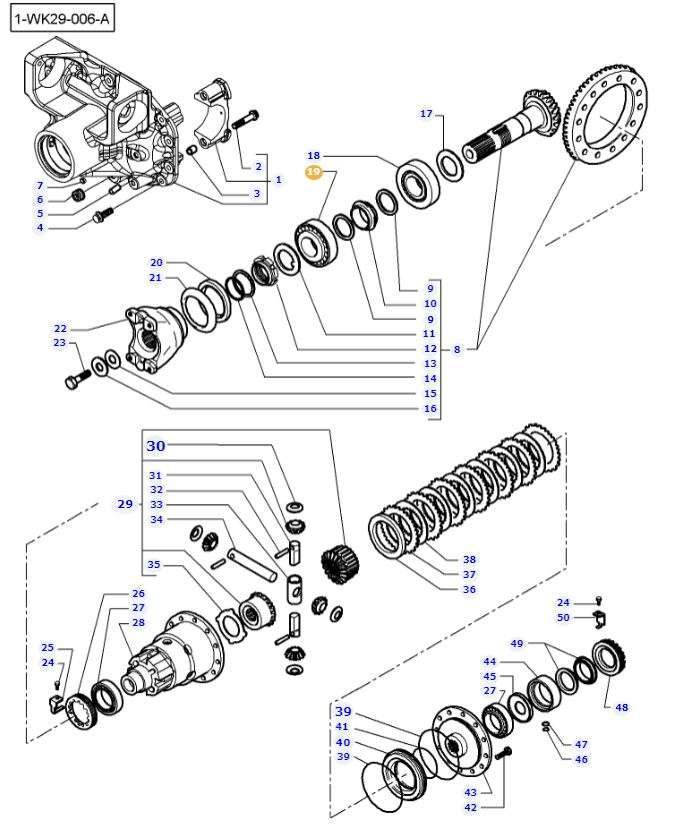 Front Differential Bearing 3789596M1 - Image 2