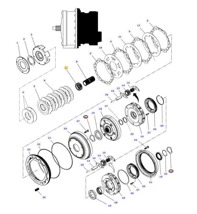 Clutchpack Hub Gear 3799248M2 - Image 2