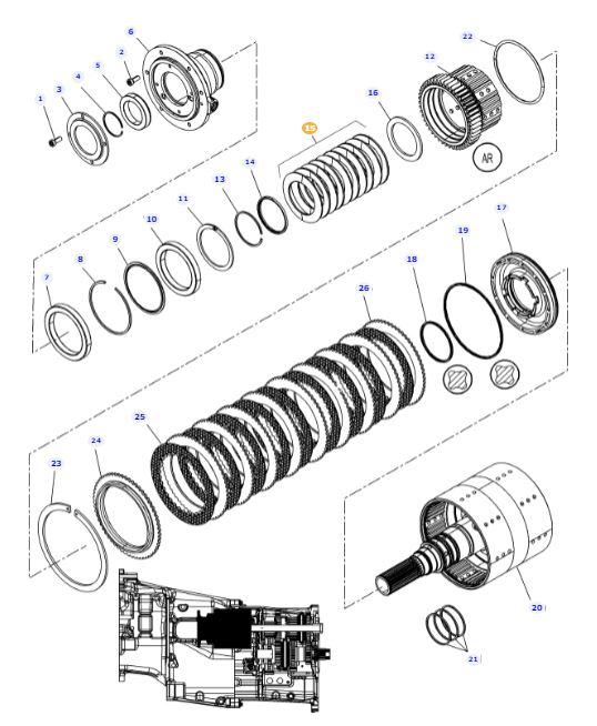 Dual Clutch Transmission Washer Kit 3799921M92 - Image 2