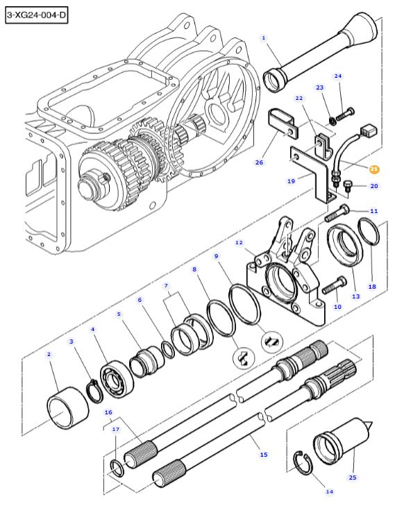 PTO Speed Sensor 3825672M91 - Image 2