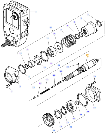 Clutch Shaft 3771521M1 - Image 2