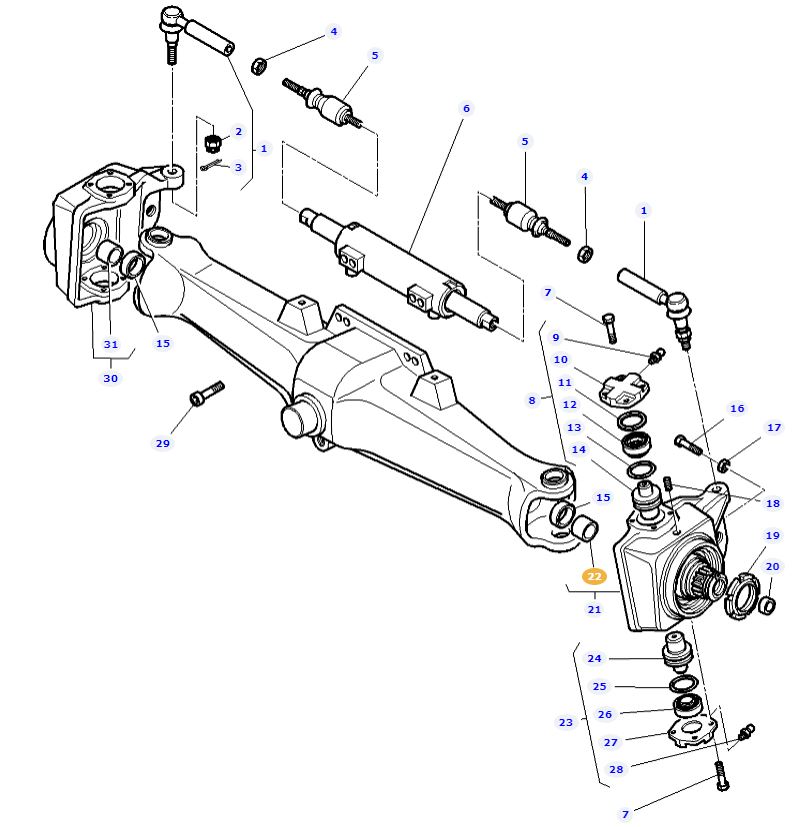 4WD Axle Bearing 390984X1 - Image 2