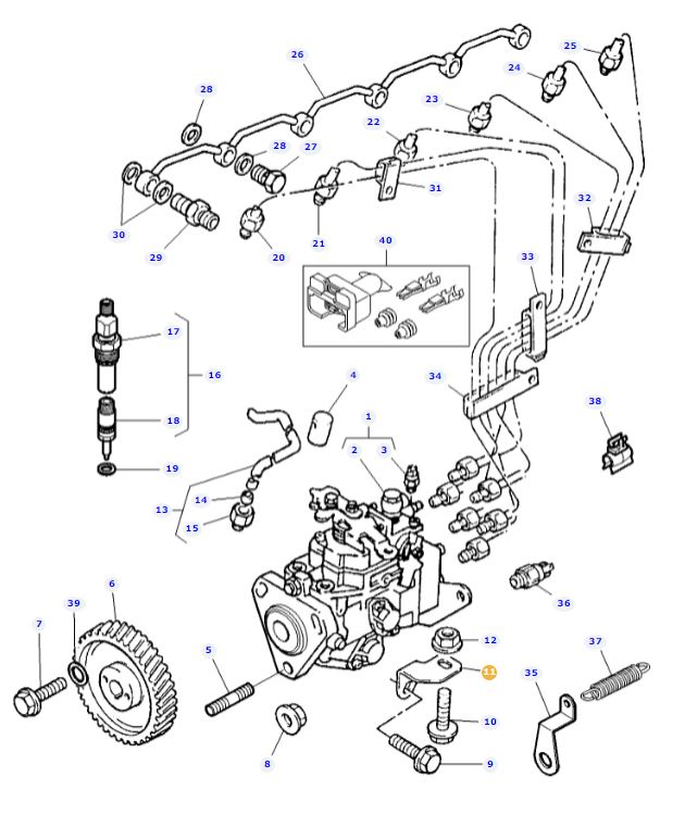Injector Pump Bracket 4222182M1 - Image 2