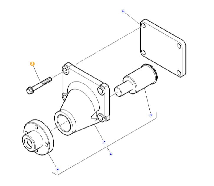 Fan Drive Bolt 4223115M1 - Image 2