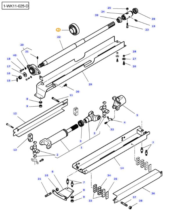 4WD Shaft Bearing 4274593M1 - Image 2