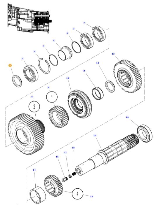 Output Shaft Shim 4300009M1 - Image 2