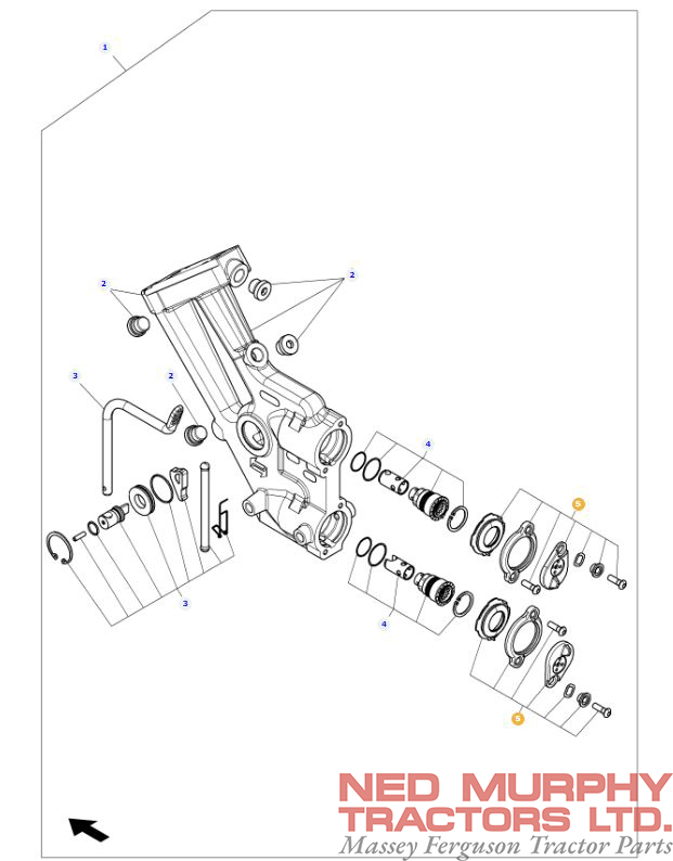 Hydraulic Coupler Cover 4358013M11 - Image 2