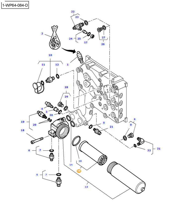 Load Sensing Hydraulic Filter 4312614M2 - Image 3