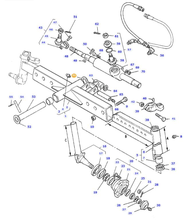 Front Axle Washer 898018M1 - Image 2