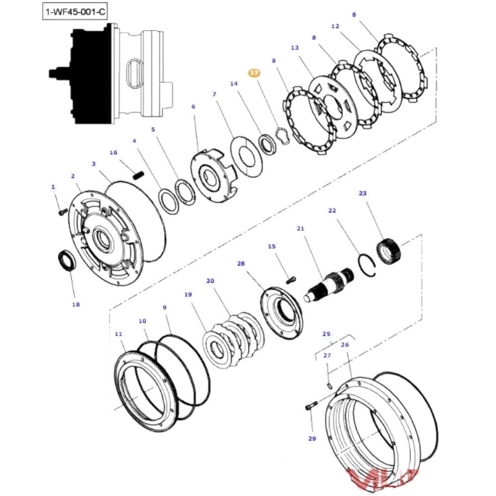 Clutch Pack Washer 4300601M1 - Image 2