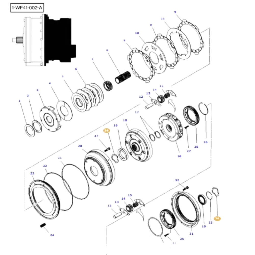 4301405M1, Clutch Pack Washer, Massey Ferguson Tractors, Ned Murphy Tractors Ltd.