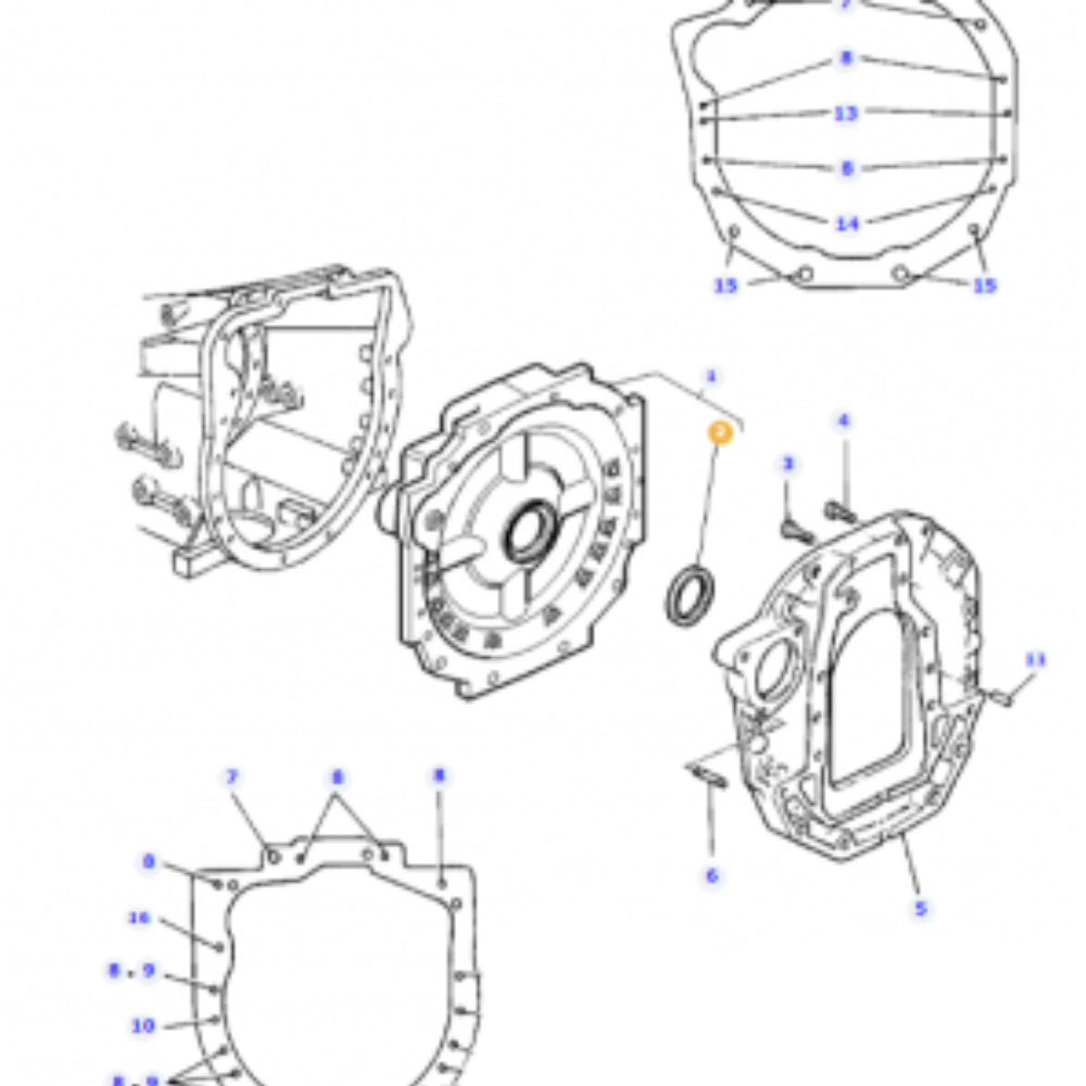 3712304M1, Clutch Spacer Seal, Massey Ferguson Tractors, Ned Murphy Tractors Ltd.
