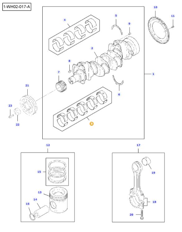 Crankshaft Bearing 4225059M91 - Image 2
