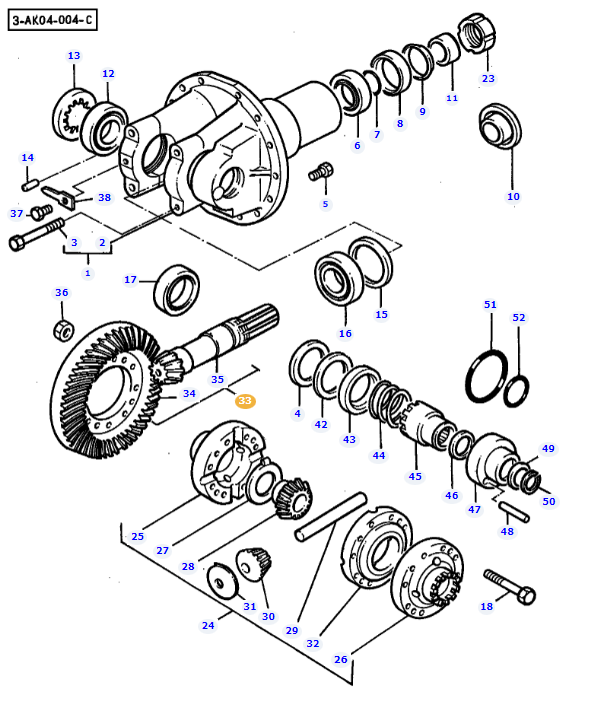 Crown Wheel & Pinion 3427116M91 - Image 2