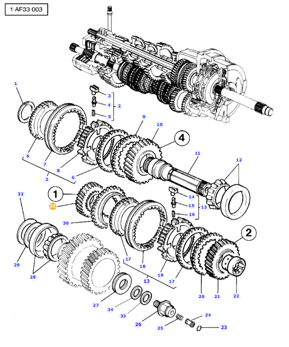 Dynashift 1st Gear 3714109M1 - Image 3