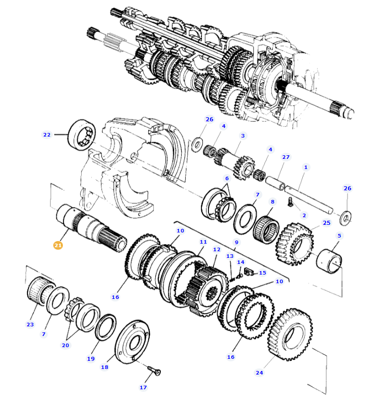Dynashift Input Shaft 3619275M2 - Image 2