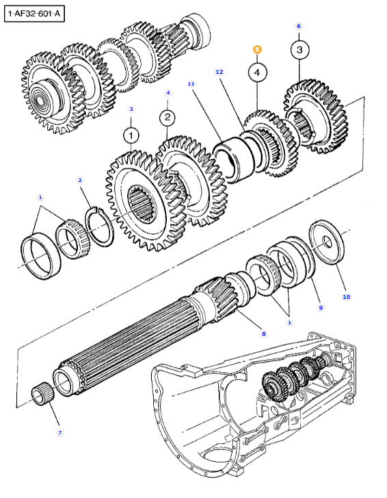 Dynashift/Speedshift 4th Gear 3618320M1 - Image 2
