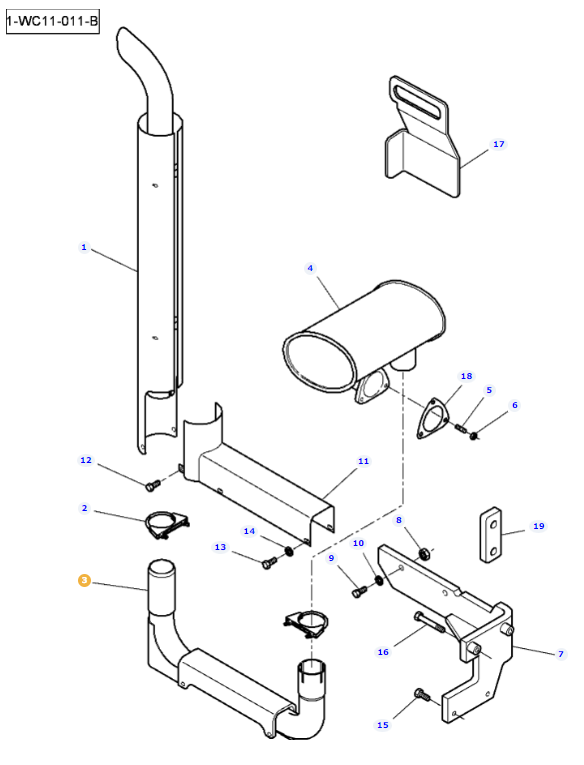 Exhaust Elbow 4272146M1 - Image 2