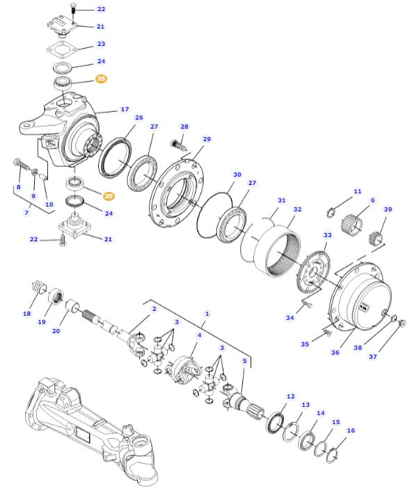 King Pin Bearing F334310020420 - Image 2