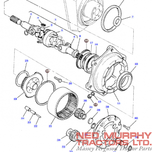 Front Axle Outer Hub Seal 3015376X1 - Image 2