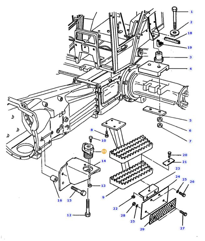 Front Cab Rubber Mount 3388271M92 - Image 2