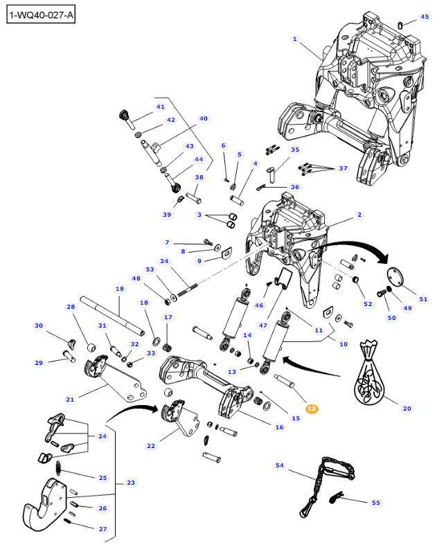 Front Linkage Pin 4288834M1 - Image 2
