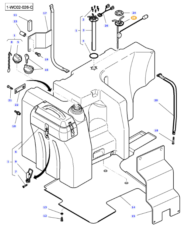 Fuel Sender Unit 4276589M3 - Image 2