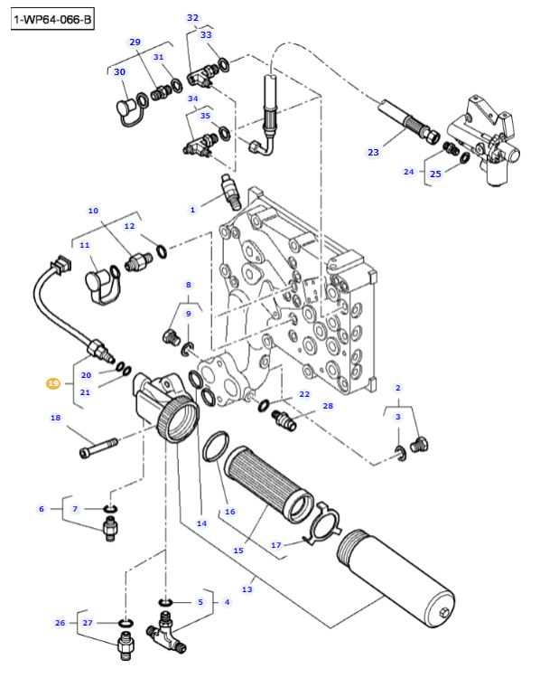 Hydraulic Filter Sensor 3798634M3 - Image 2