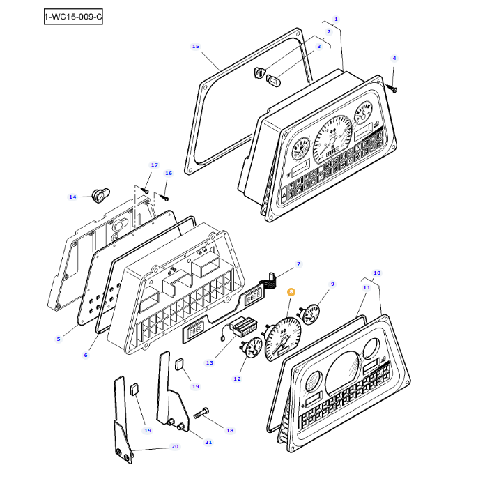Instrument Panel Printed Circuit 3909578M91 - Image 2