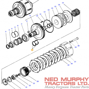 PTO Clutch Teflon Ring 3384502M1 - Image 2