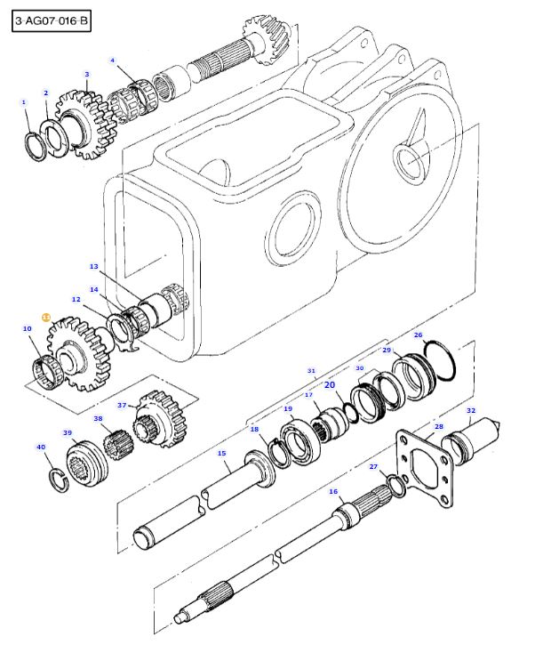 PTO Drive Gear 1660714M1 - Image 3