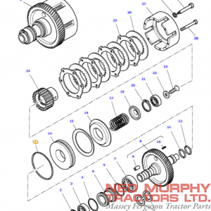 PTO Pack Piston O Ring 3582933M1 - Image 3