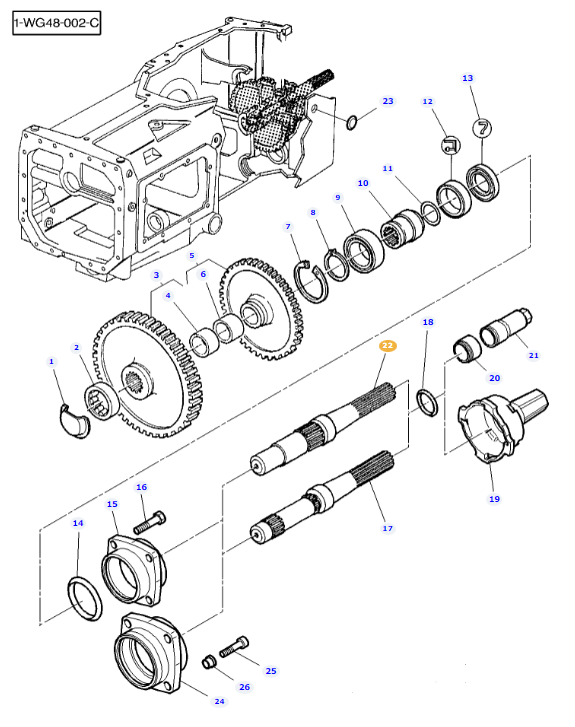 PTO Shaft 1000 RPM 3382072M7 - Image 2