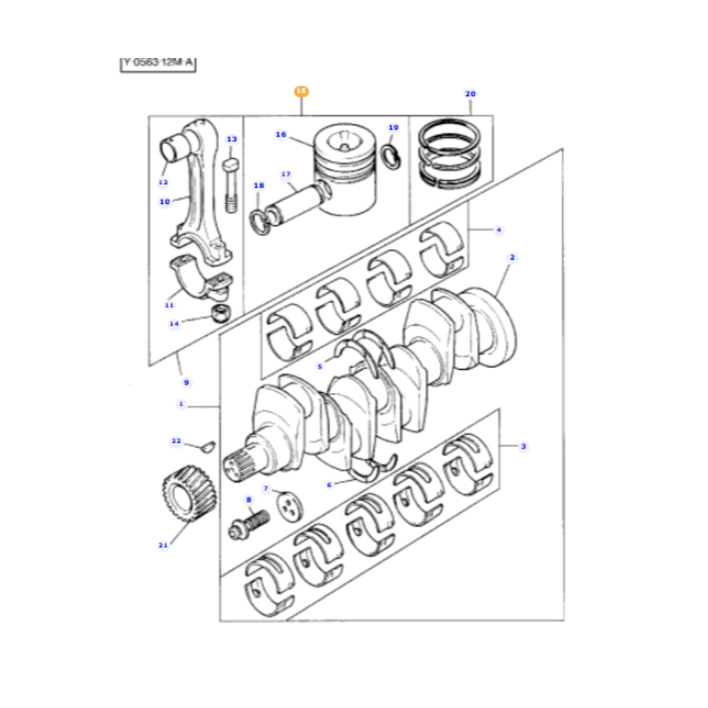 Piston and Pin 3640593M91 - Image 3