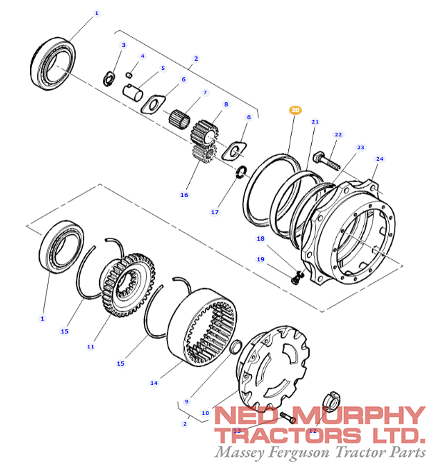 Front Axle 4wd Seal 3429167M1 - Image 2