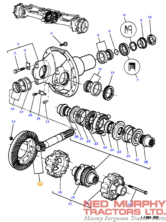 Crown Wheel & Pinion 3426800M91 - Image 2