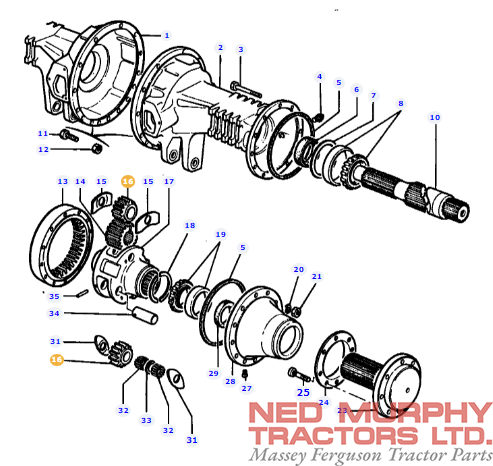 Rear Axle Planetary Gear 894769M1 - Image 2
