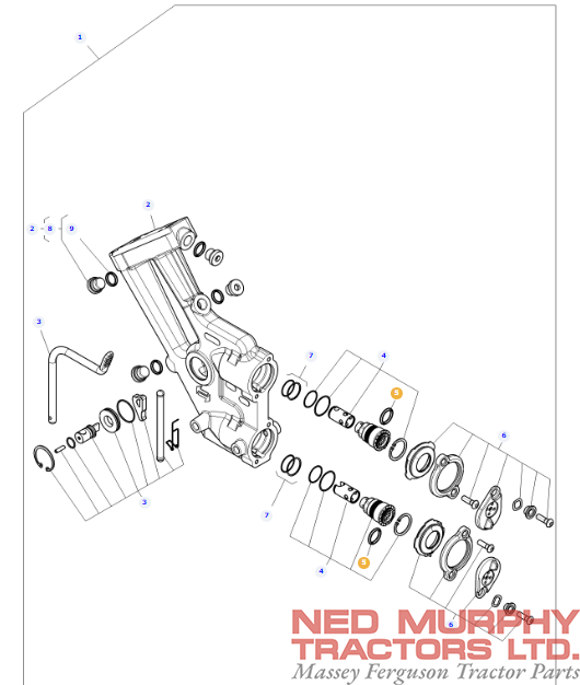 Hydraulic Coupler O-Ring 4368935M1 - Image 2