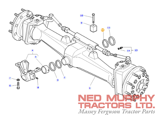 Front Axle Seal 3713940M1 - Image 2