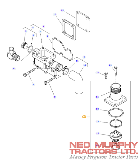 Perkins Thermostat 4225035M1 - Image 2