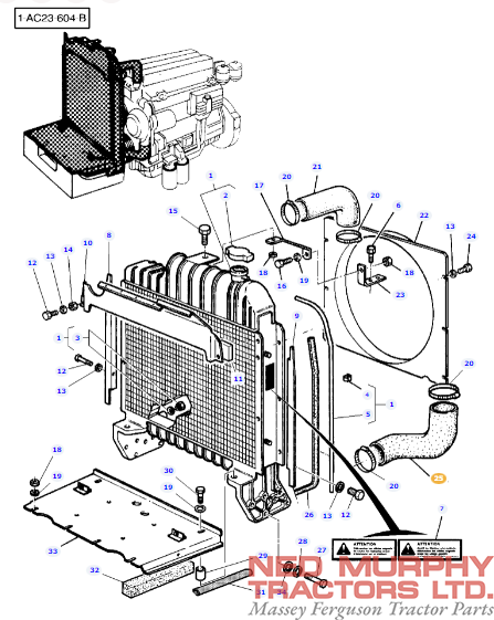 Radiator Hose 3618641M1 - Image 2
