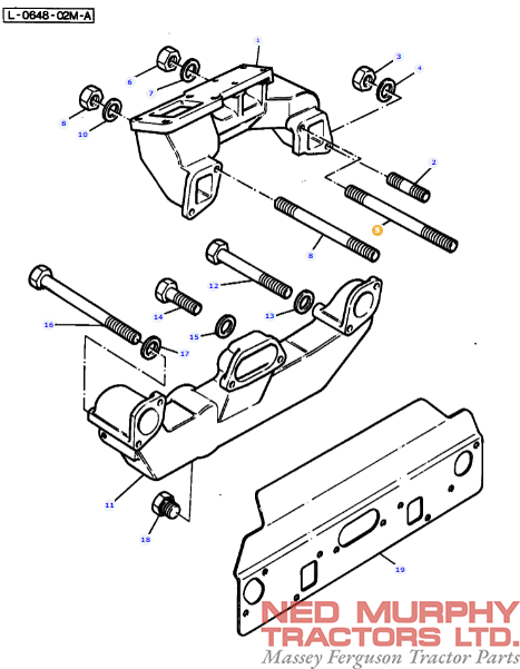 Exhaust Manifold Stud 731630M1 - Image 2
