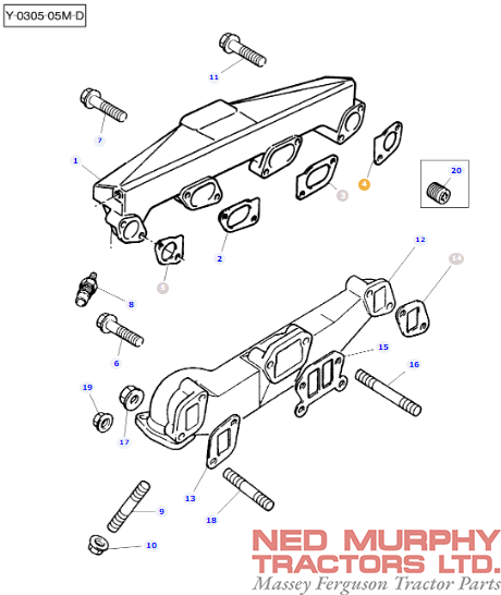 Intake Manifold Gasket 744159M1 - Image 2