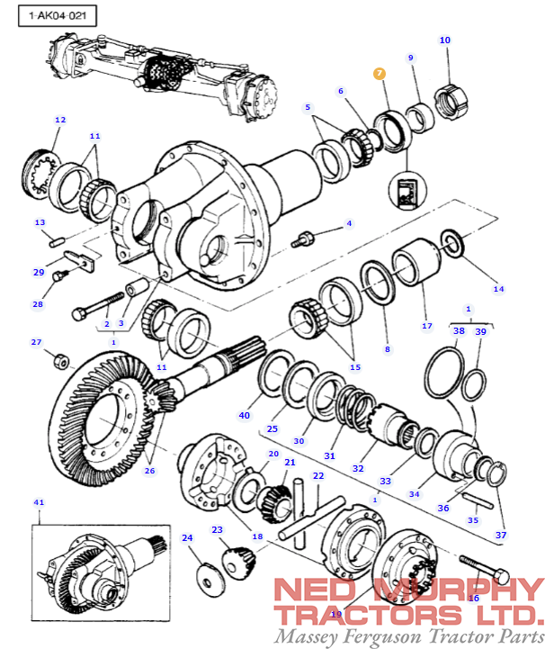 Front Differential Seal 3428314M1 - Image 2