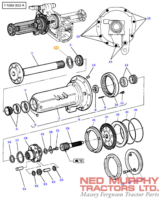 Rear Half Axle Outer "Paddy" Seal 3619137M2 - Image 2