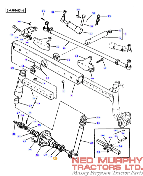 2WD Hub Seal 897242M1 - Image 2