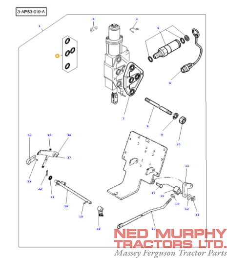 Hydraulic Spool Seal Kit 1810805M92 - Image 2